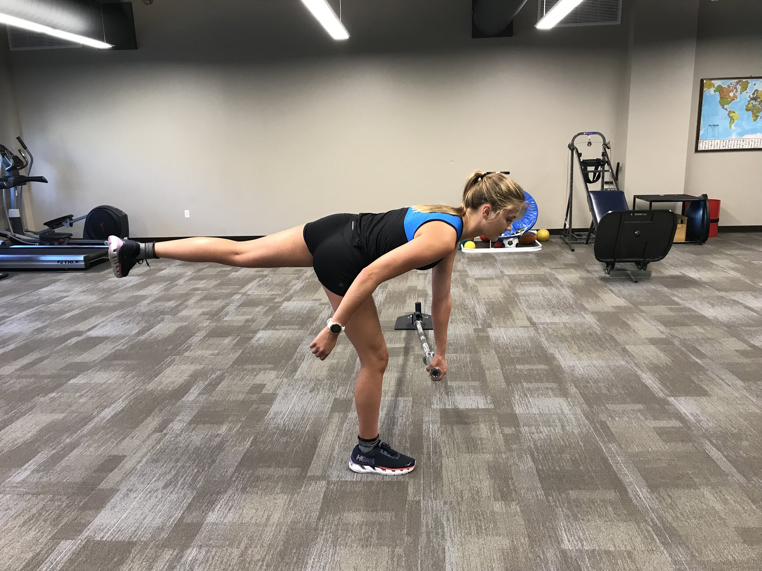 Single leg deadlift resistance band hotsell